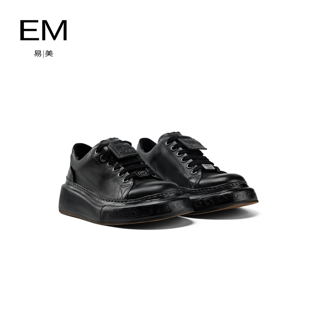 【老罗专享】EM秋冬平底系带复古休闲鞋E24AB392