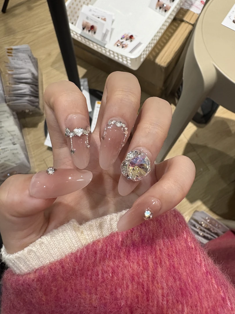 本宫指义【i10/施华】穿戴甲纯手工 爆款施华钻美甲