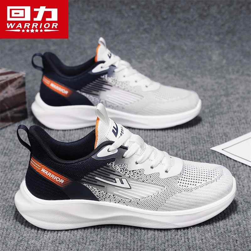 回力飞织男鞋夏季透气薄款白色运动休闲网鞋百搭男士跑步网面潮鞋