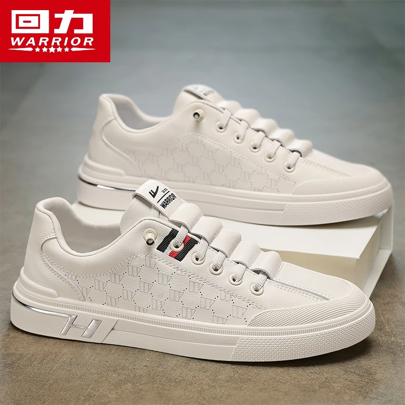 回力一脚蹬男鞋商务正装休闲防水厨师皮鞋冬季男生百搭轻便小白鞋