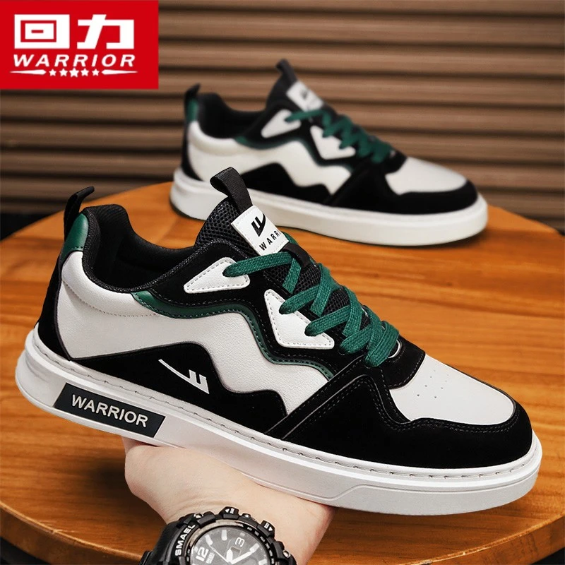 回力男鞋春季2024新款板鞋男士青少年运动百搭软底防滑休闲小白鞋