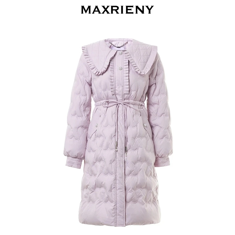 MAXRIENY冬连帽小香风时尚加厚保暖羽绒服MS88DC532N00