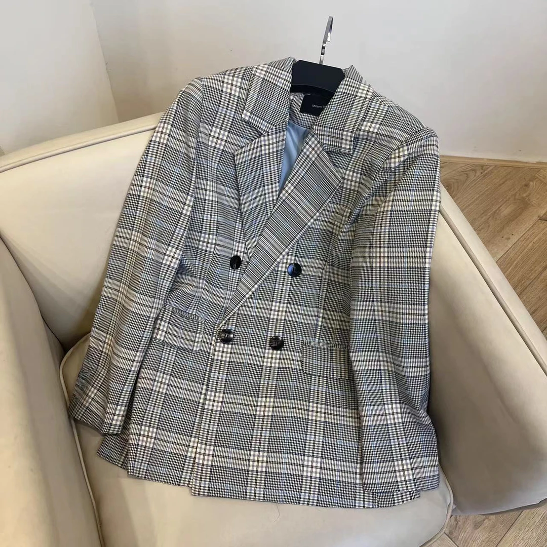 2287三色格子西服