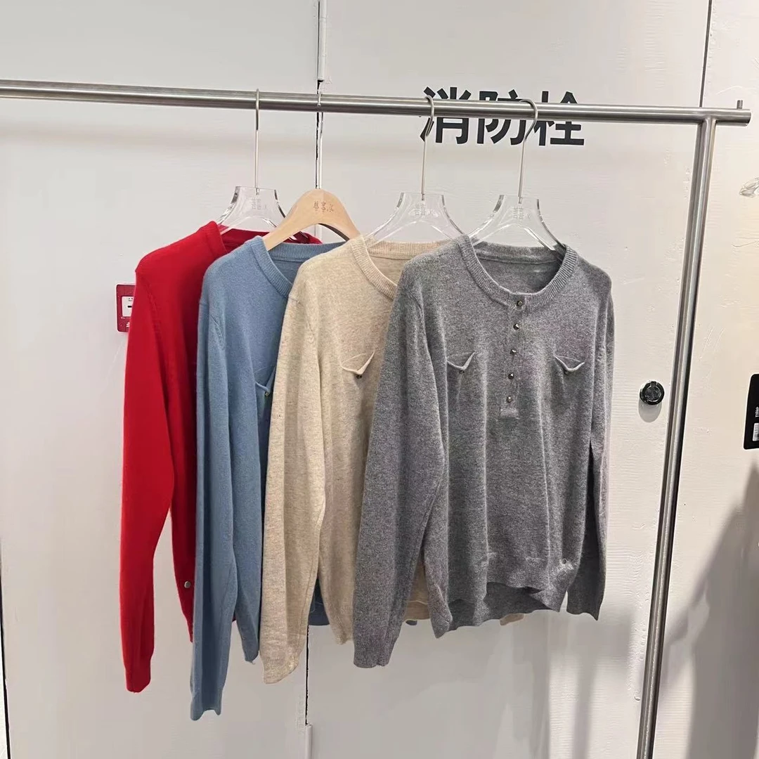 5491四色圆领针织衫