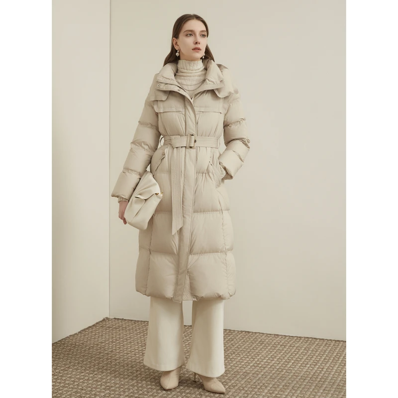 【陈嘉尔专属】【腔调穿搭】恩曼琳秋冬新款女长款羽绒服外套厚EANDDW