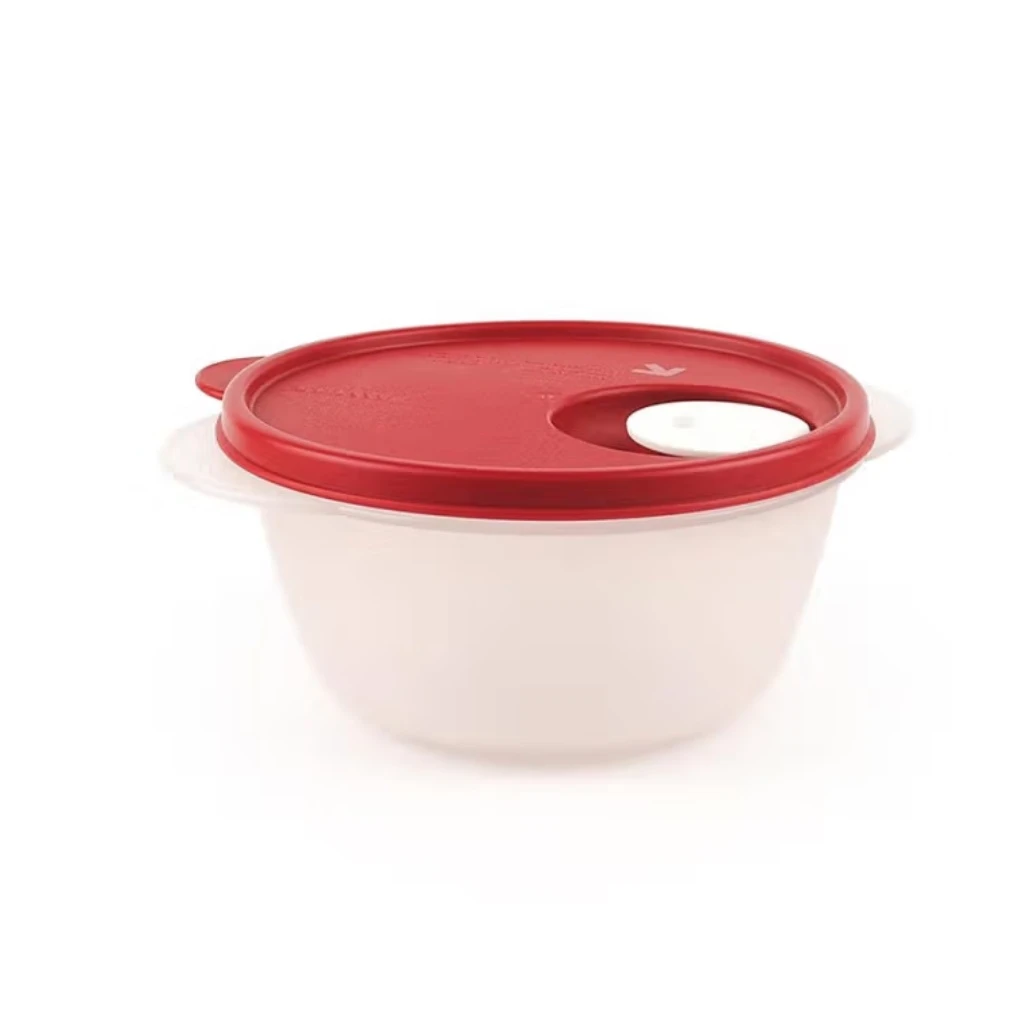 特百惠 800ml微波饭盒可微波加热中圆碗便携冰箱冷藏保鲜盒