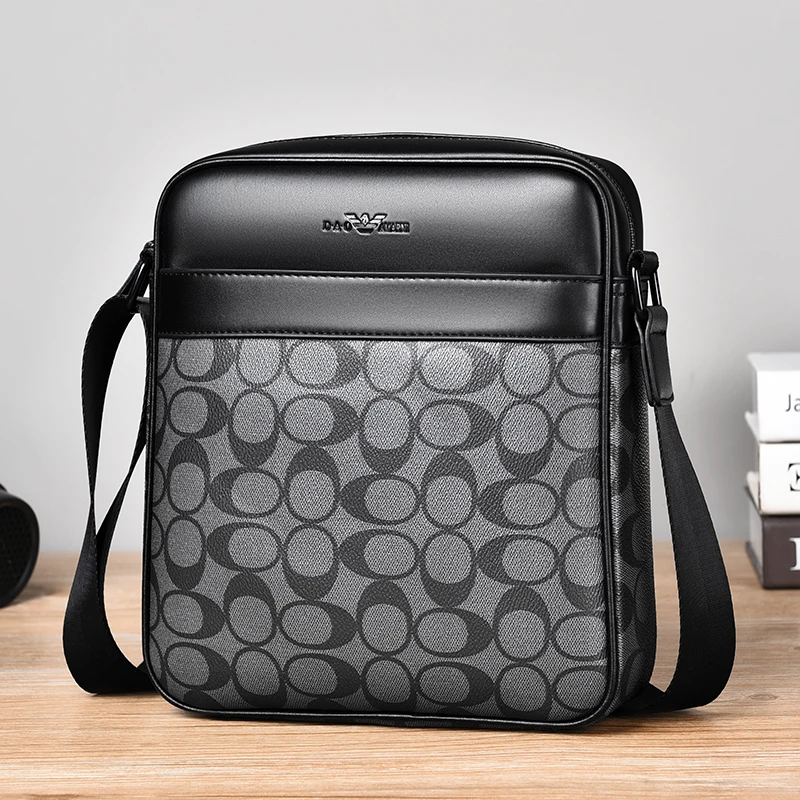 【品质优选】男士单肩斜挎包欧美时尚男款小挎包休闲邮差包潮背包