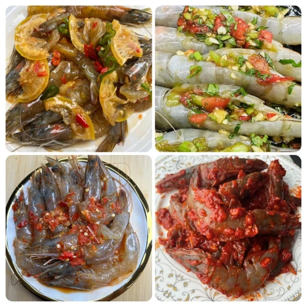 生呛虾4拼组合(夹馅、韩式、泰式、生呛)220g/罐 冷冻 即食 顺丰