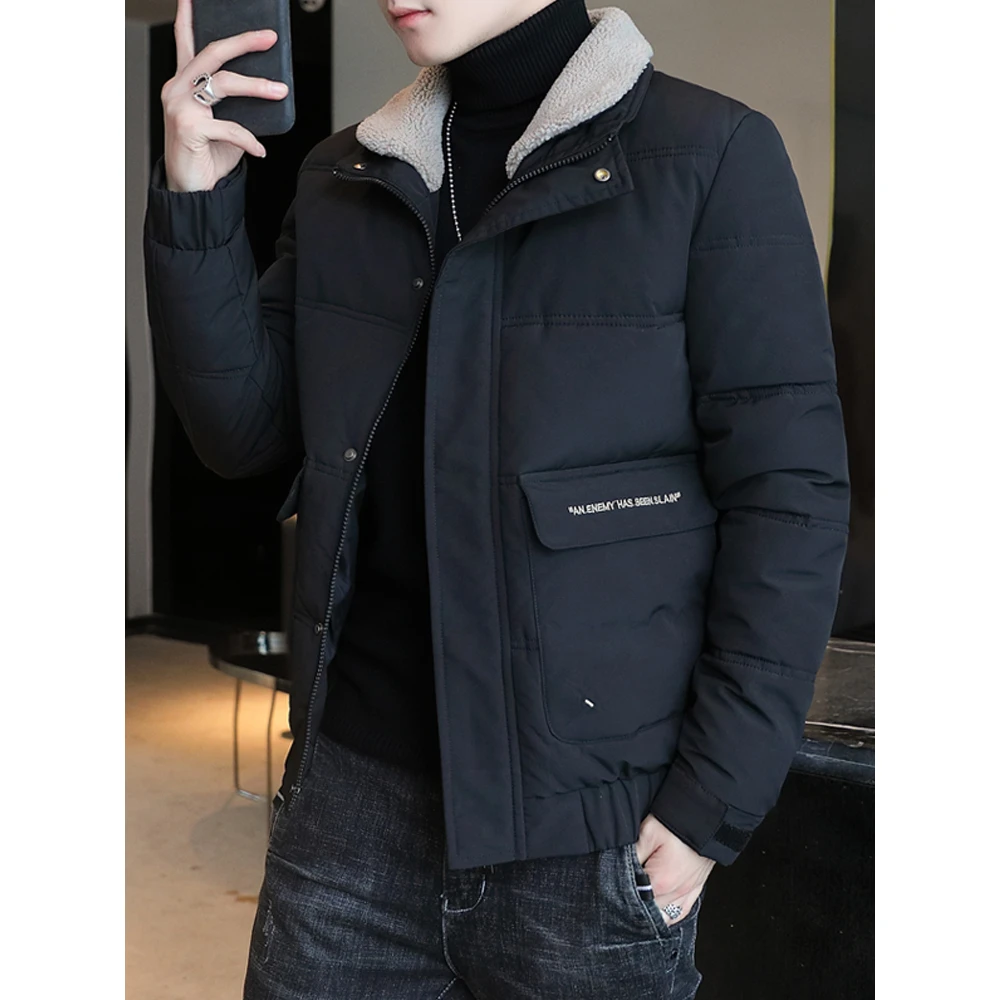 保暖棉衣男士外套短款2023冬季新款加厚保暖加绒棉袄休闲潮流棉服