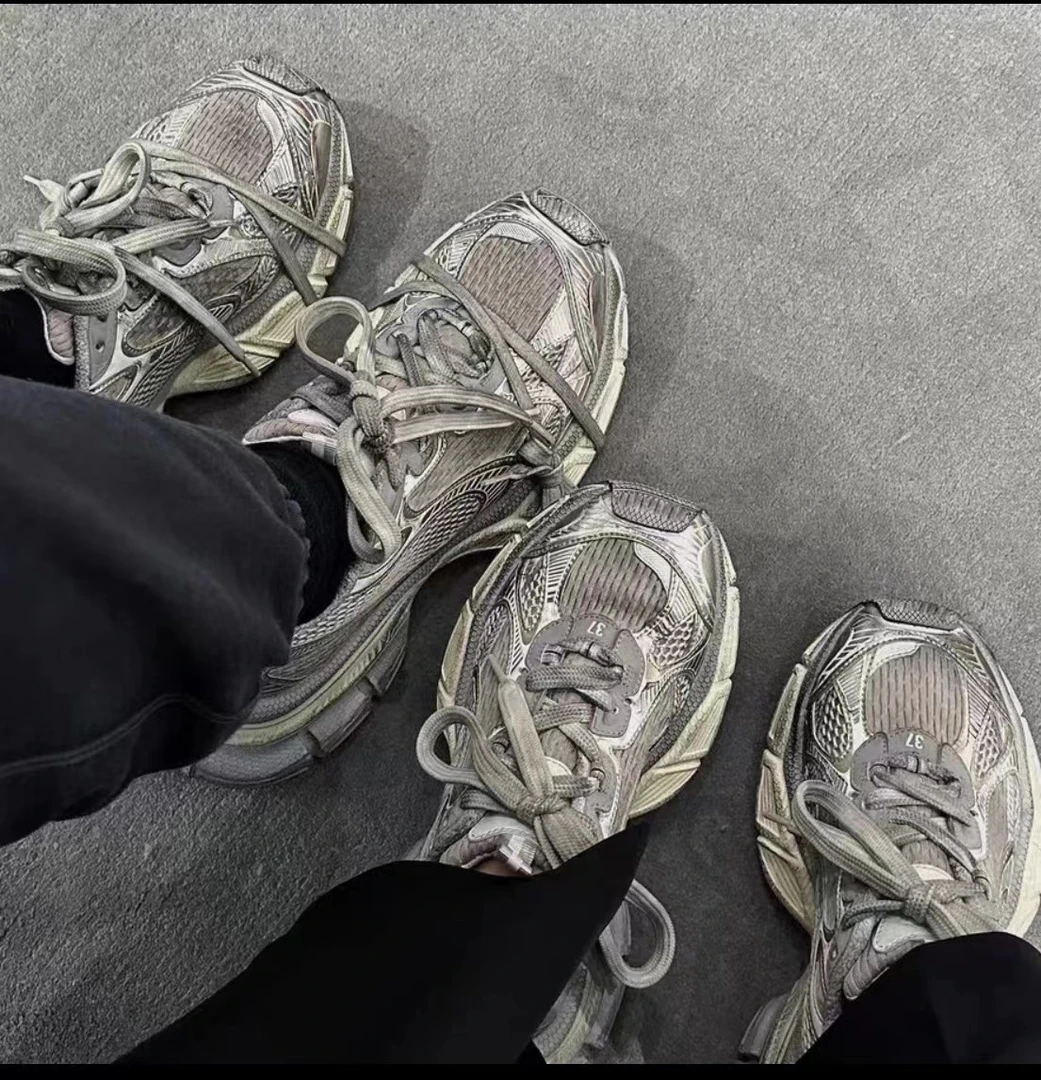 透气网爆款老爹鞋男女同款2024年经典百搭时尚运动休闲鞋老爹鞋潮