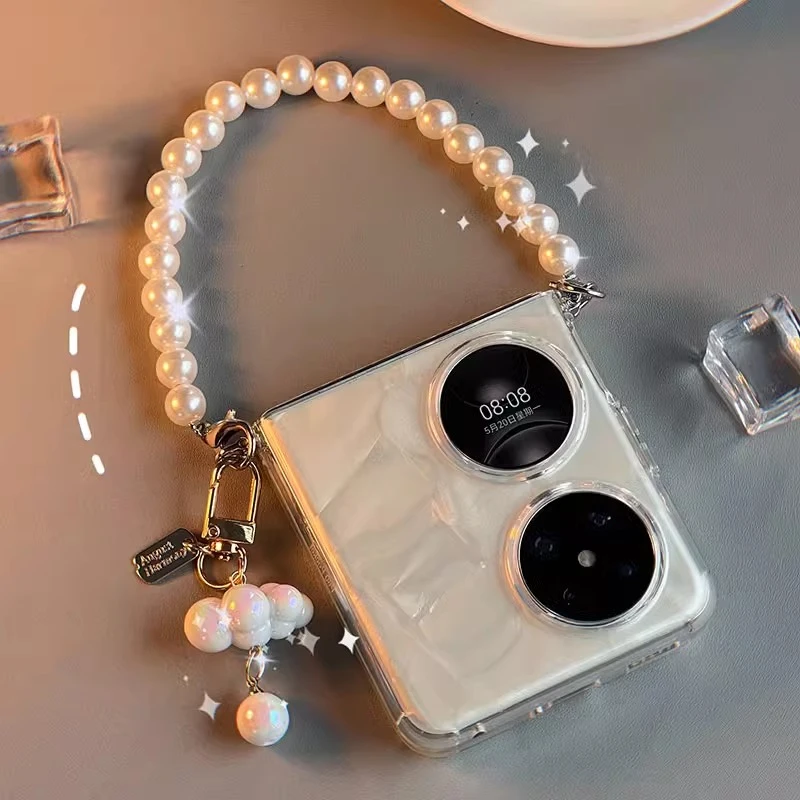 适用华为pocket2手机壳p50pocket新款斜挎可爱创意手提透明保护壳