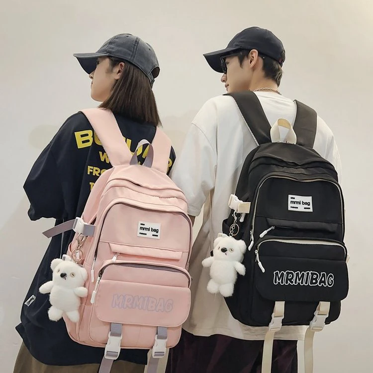 REEYEE双肩包男女大学生大容量小学生新款书包轻便初中生百搭背包