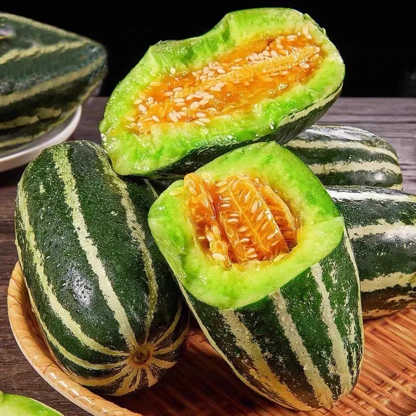 冰糖心甜瓜种子简单好养甜蜜酥脆薄皮甜瓜高产超甜春季蔬果种子