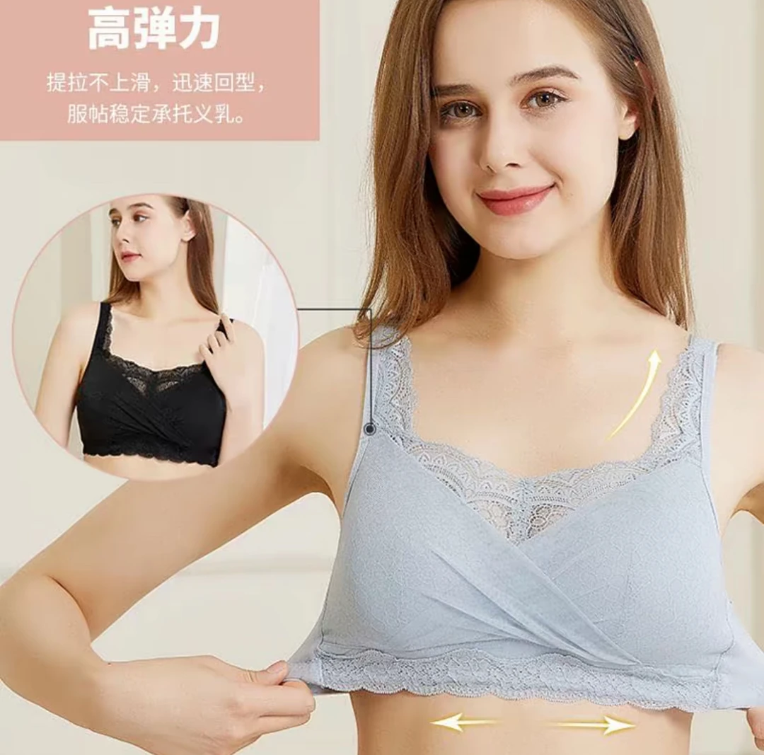 乳腺术后义乳专用无钢圈蕾丝抹胸式文胸硅胶胸罩