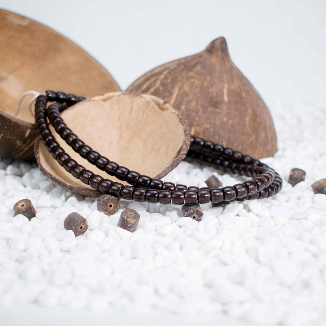 老龚带你玩-87直切108脖挂原生态印尼椰蒂佛珠手串