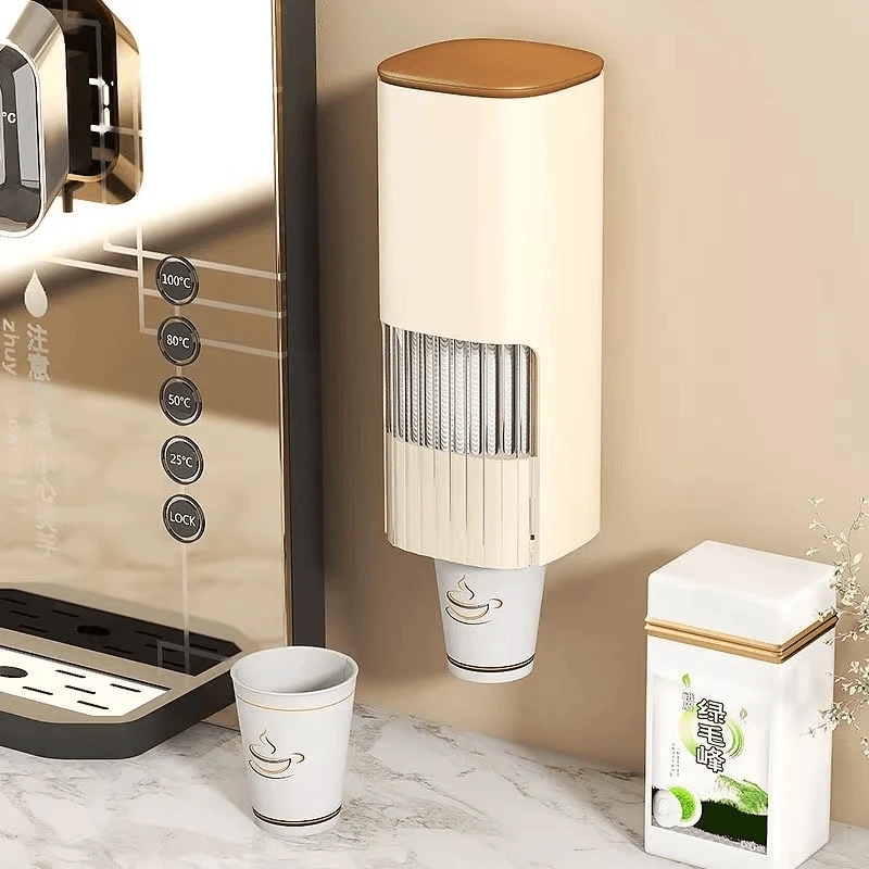 纸杯取杯奶茶店杯子壁挂式家用免打孔商用客厅一次性取杯器高颜值