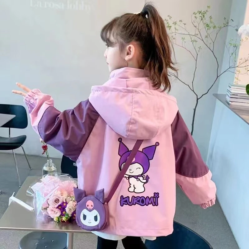 女童加棉加厚外套2024新款洋气儿童秋冬款小女孩时尚连帽冲锋衣潮