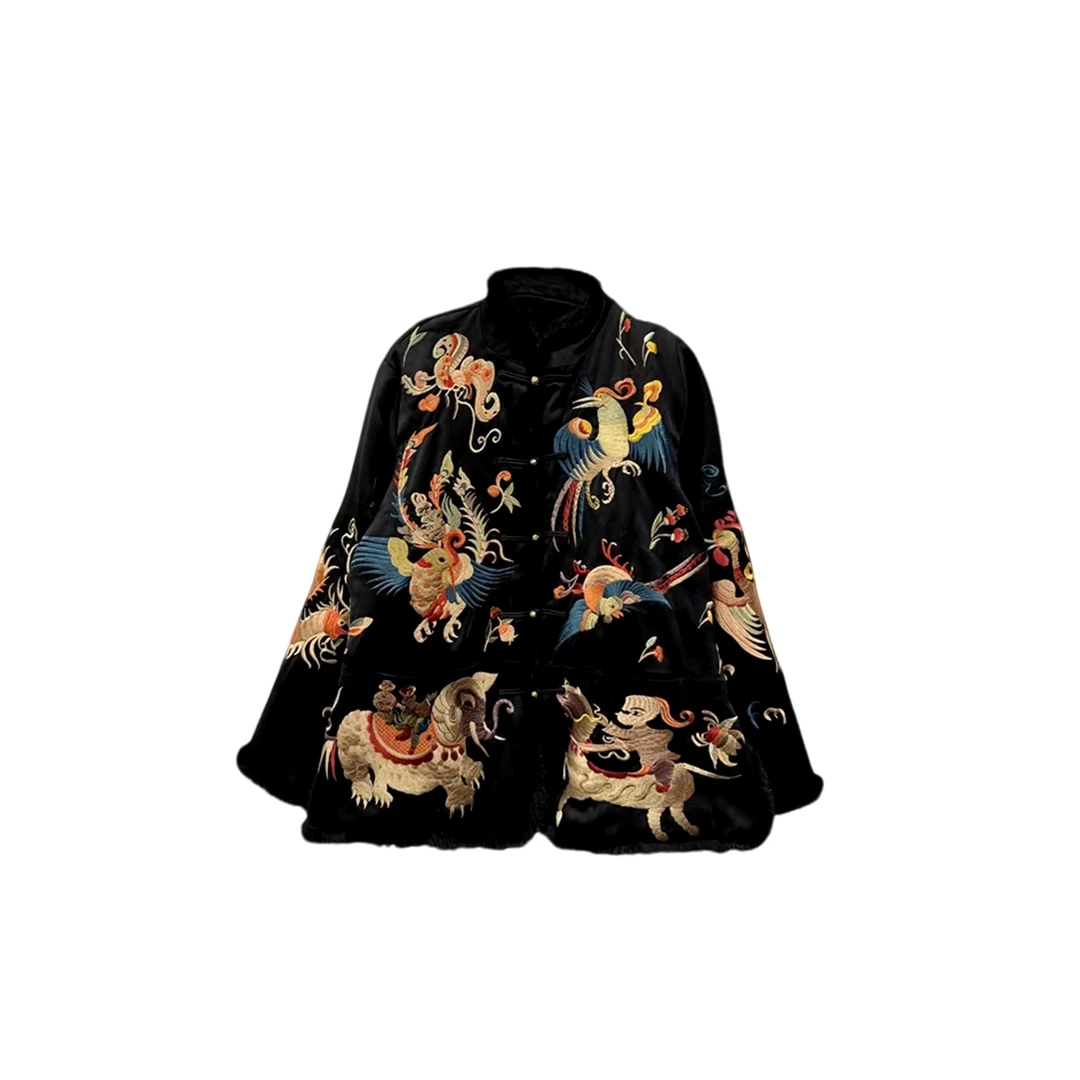 ZHUIMU.【子墨】新中式国风重工刺绣棉外套ZM7828