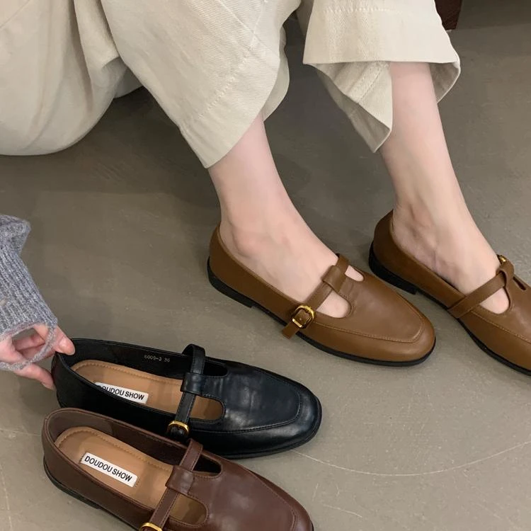 十三行爆款T字2025新款玛丽珍鞋秋季升级低跟单鞋软底显瘦6009-3