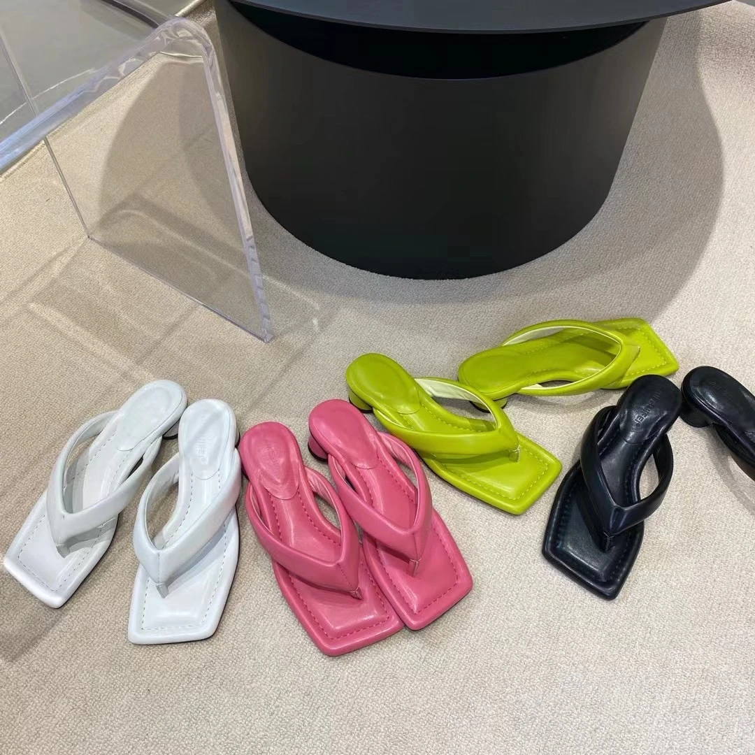 665-1主推韩版时尚气质爆款百搭休闲轻奢简约低跟新款女鞋拖鞋