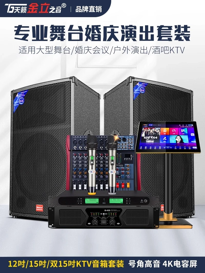 12寸专业音响大功率酒吧婚庆舞台音箱k歌大型演出卡拉ok会议室