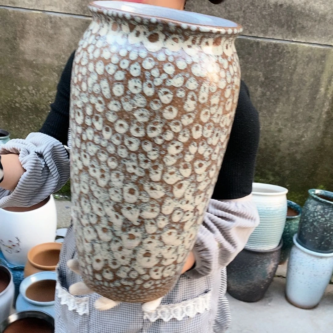 紫砂花盆正品口20高40