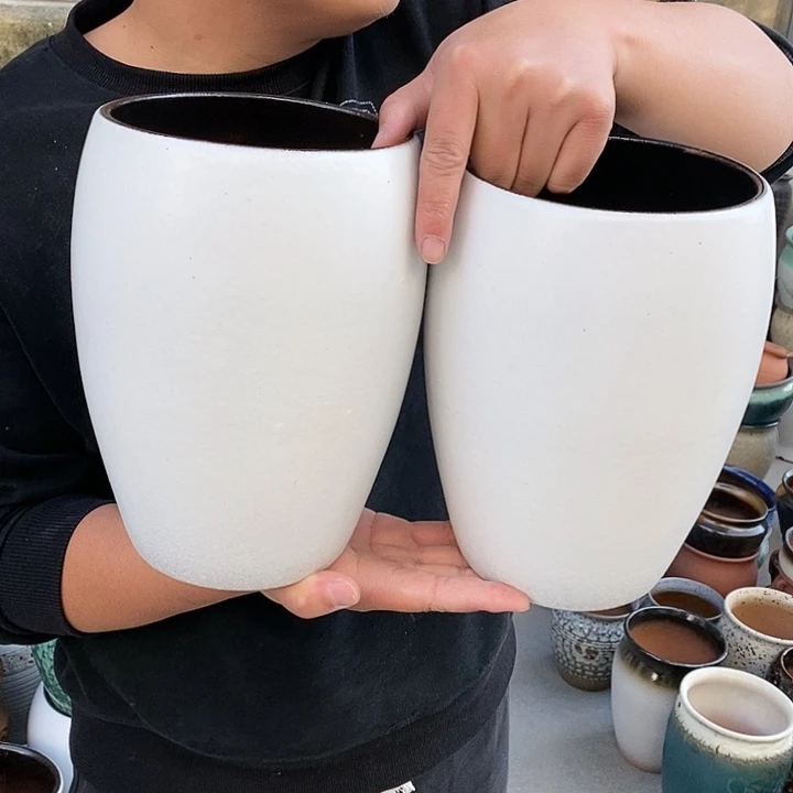 紫砂花盆正品口15高23