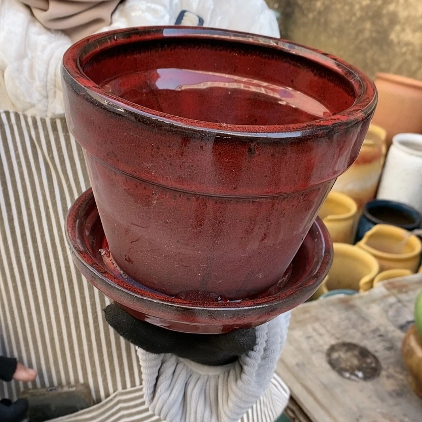 【闪购商品】紫砂花盆瑕疵口17高14瑕疵