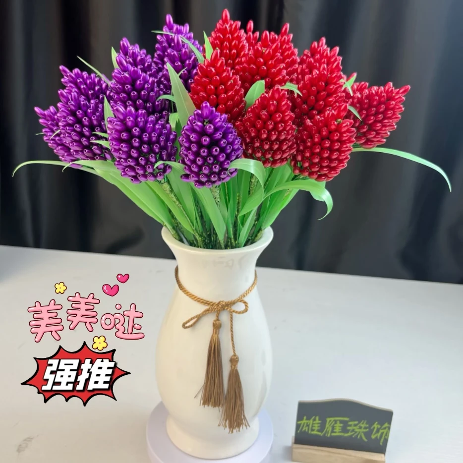 【新品】鸿运当头 高品质DIY材料包 送如意花瓶纯手工高档桌面摆件