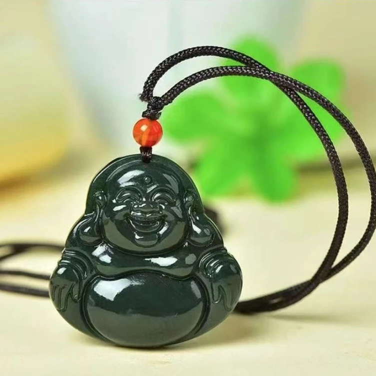 天然和田玉且末蓝佛公吊坠精美时尚多样性发其一-8