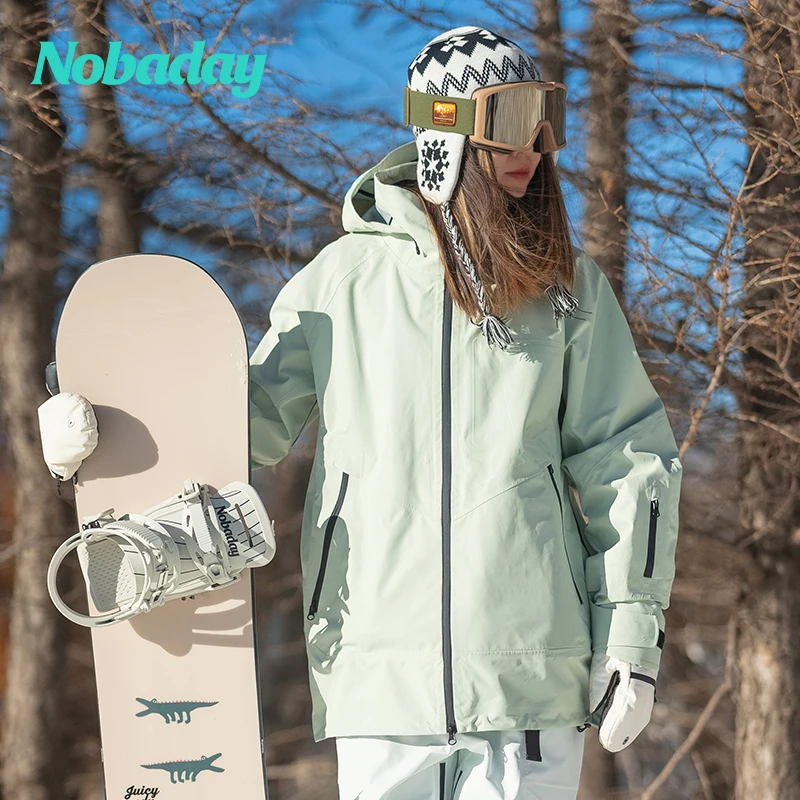 NOBADAYSUMMER滑雪服3L压胶开衫滑雪服防水透气M08139