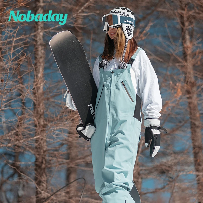 NOBADAYMAX滑雪背带裤秋冬背带裤单板滑雪背带裤耐磨M06005