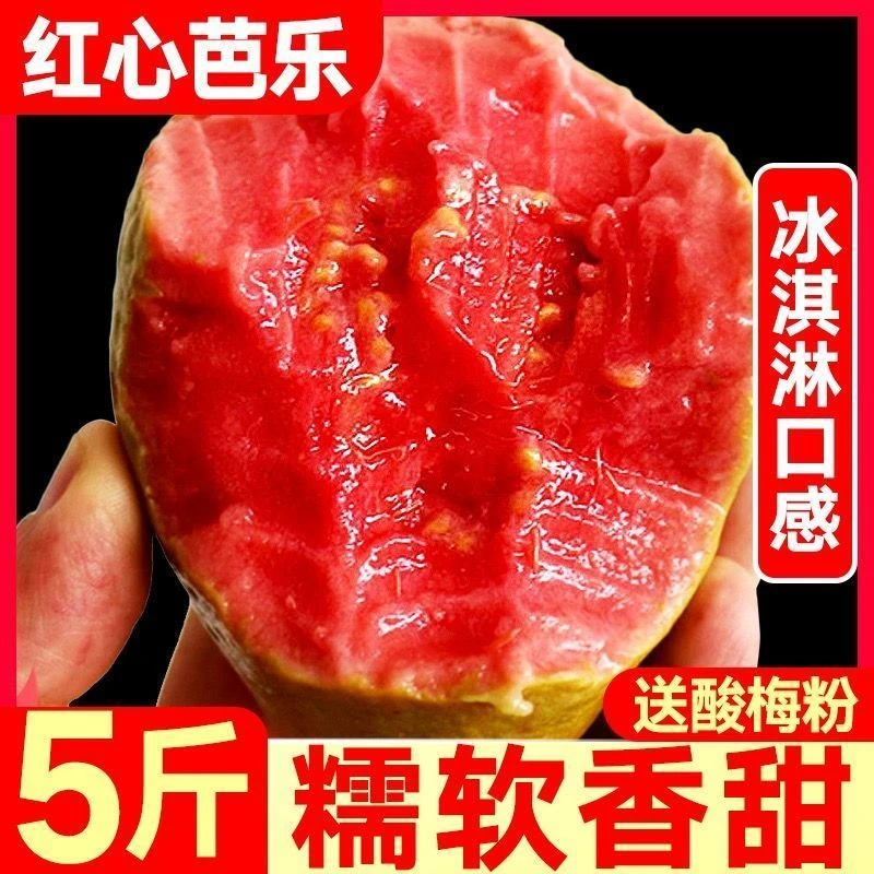 【红心软糯】新鲜红心芭乐香甜软糯红心番石榴当季水果软香鸡屎果