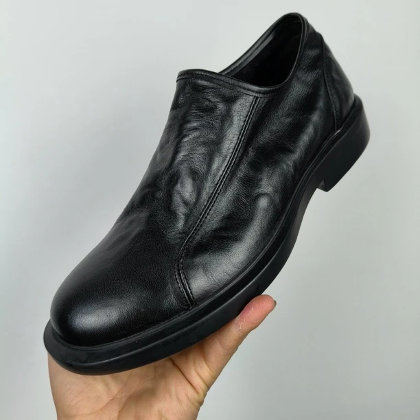 新款打孔镂空凉鞋洞洞鞋手抓纹头层牛皮商务休闲鞋软透气