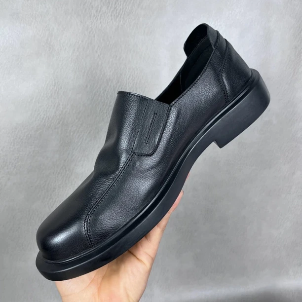 2025夏镂空凉鞋真皮商务休闲皮鞋头层牛皮