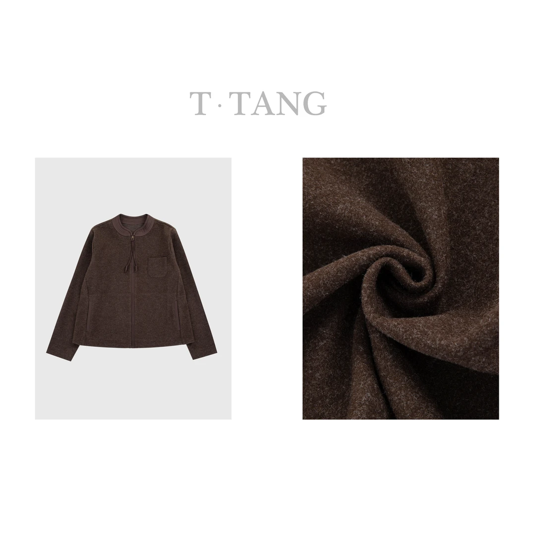 太古汇春季320g进口双面呢面料保暖时尚百搭毛呢外套【6730】 FF