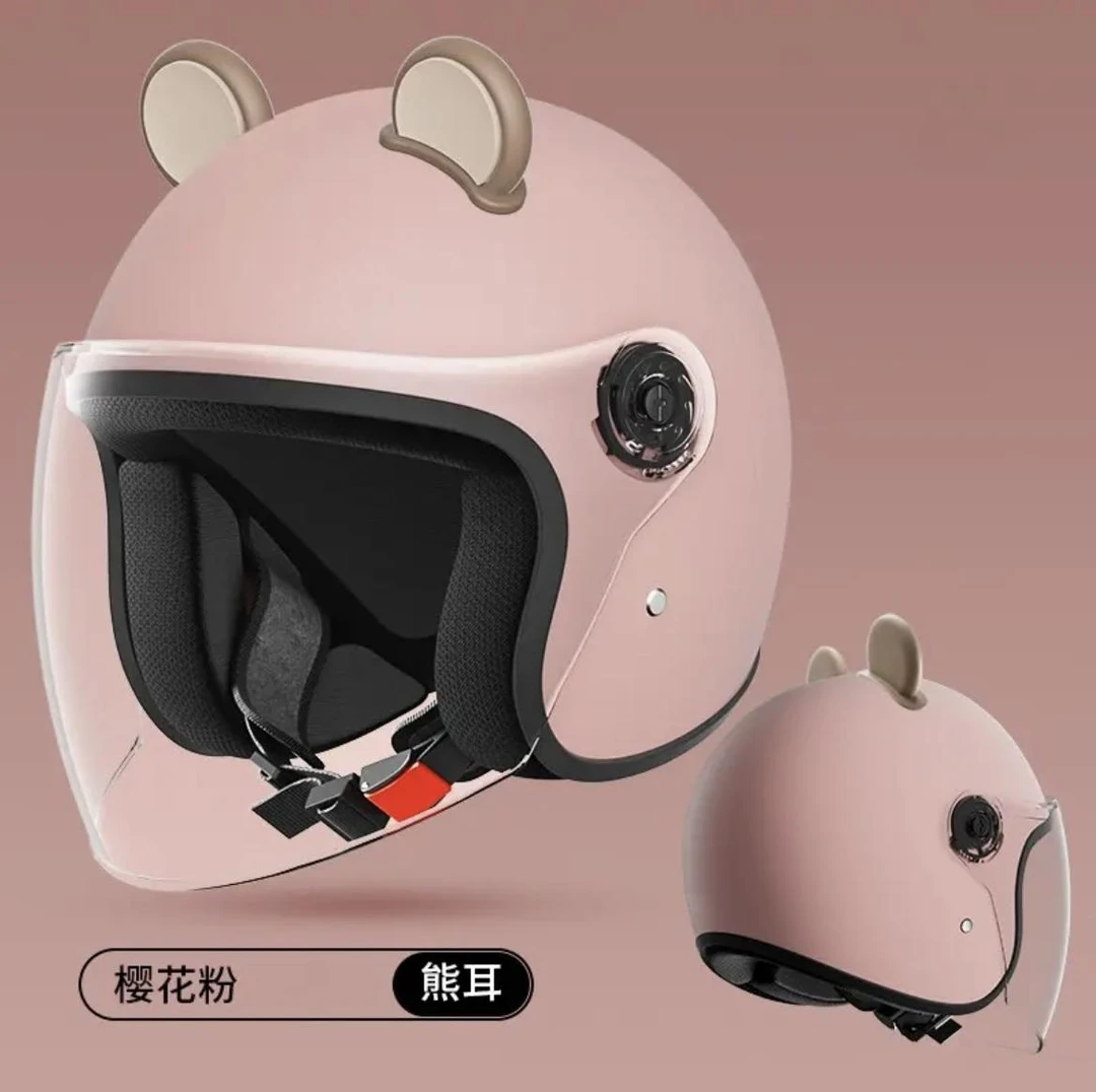 新3C国标认证秋冬季男女通用可爱头盔电动车摩托车加厚防雾安全帽