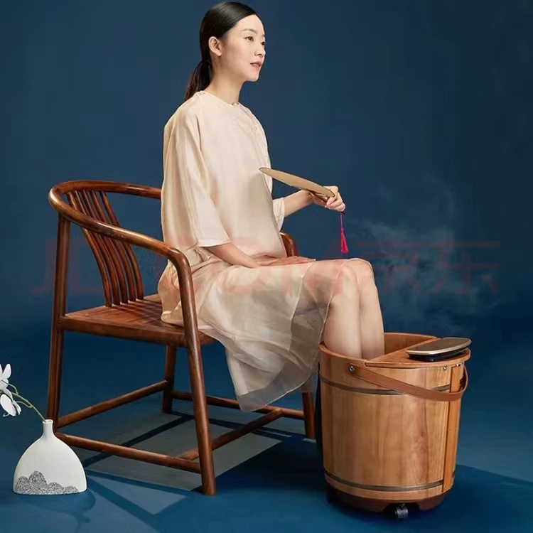 瑶妹泡脚桶过膝电加热恒温洗脚盆按摩足浴盆小腿家用加深泡脚盆