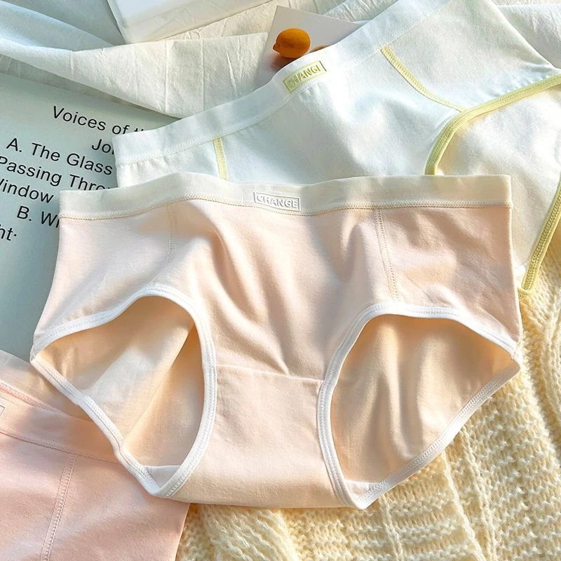 a类婴儿棉内裤女纯棉抑菌裆中腰透气无痕2023新款三角裤