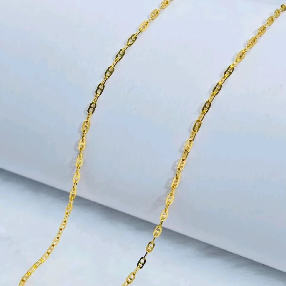 足金999 猪鼻子素链