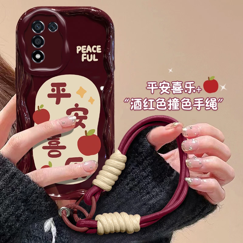 平安喜乐适用oppok10活力版手机壳PGJM10时尚软胶个性文字新款网