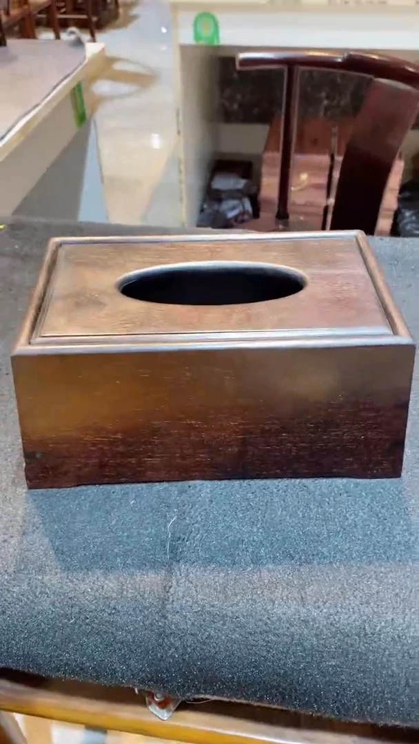 【闪购商品】木头木艺ZT 纸巾盒 尺寸23*13*11 微瑕