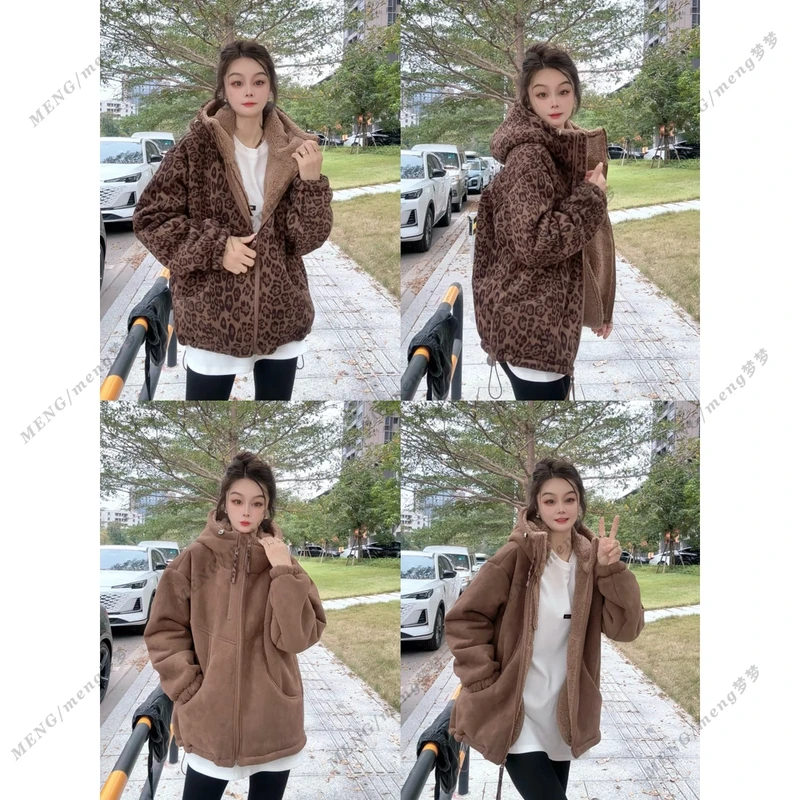 梦梦meng  时尚周刊 版型巨好！原创设计豹纹外套*116
