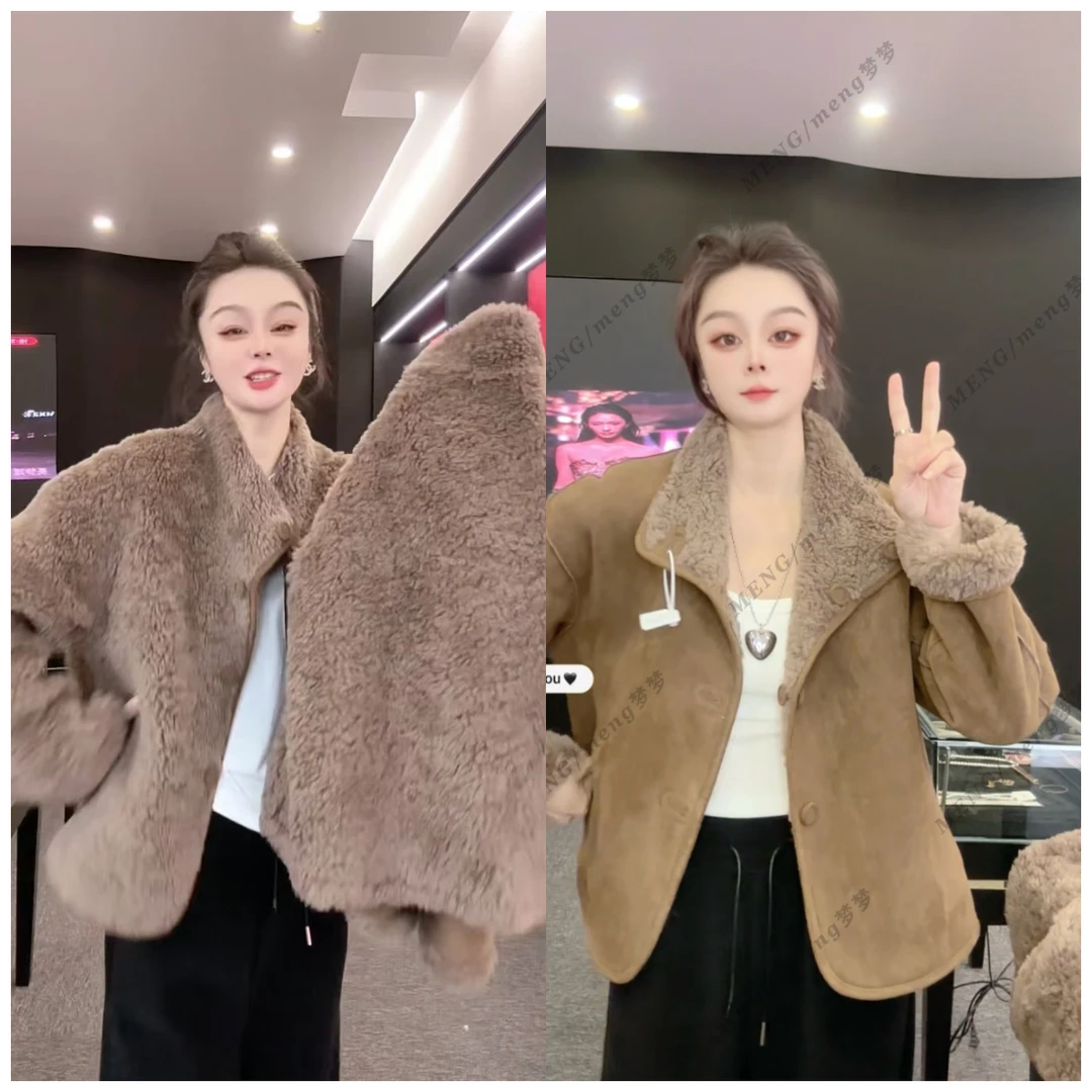 梦梦Meng 正反两面都可以穿！加绒加厚外套精致入冬巨保暖*157