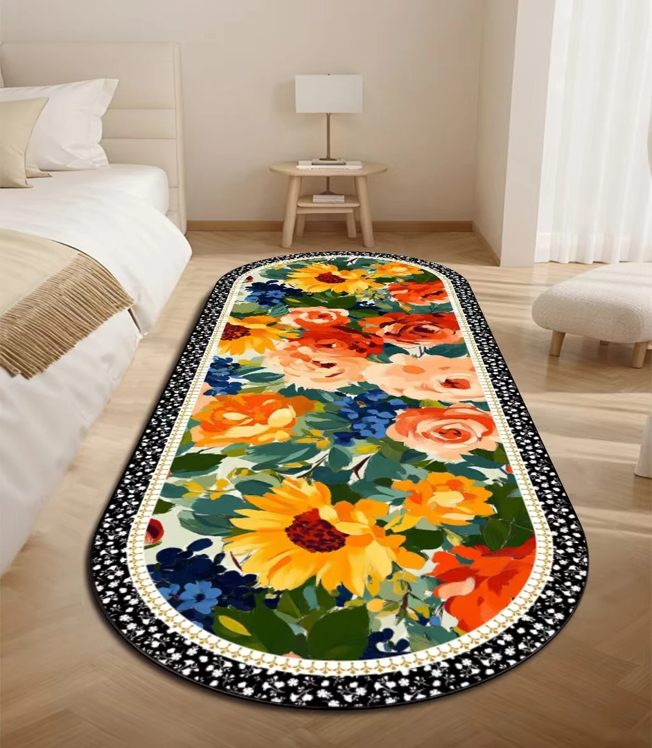 秋季床边毯金钻绒隔凉防潮大尺寸可裁剪免洗好打理卧室毯客厅地毯