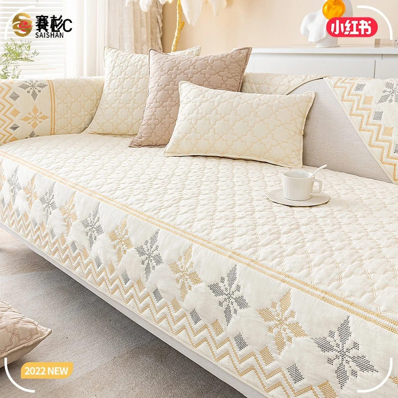 2024款棉磨毛沙发垫四季通用防滑坐垫全包万能沙发套罩靠背盖布