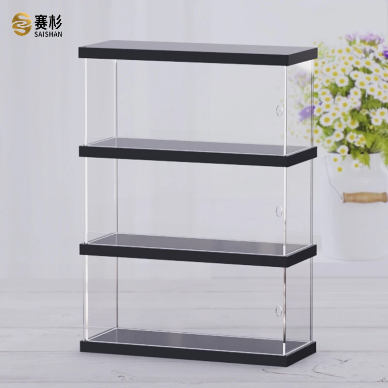 亚克力陈列高清展示盒适用盲盒手办防尘收纳盒积木摆柜收纳展示架