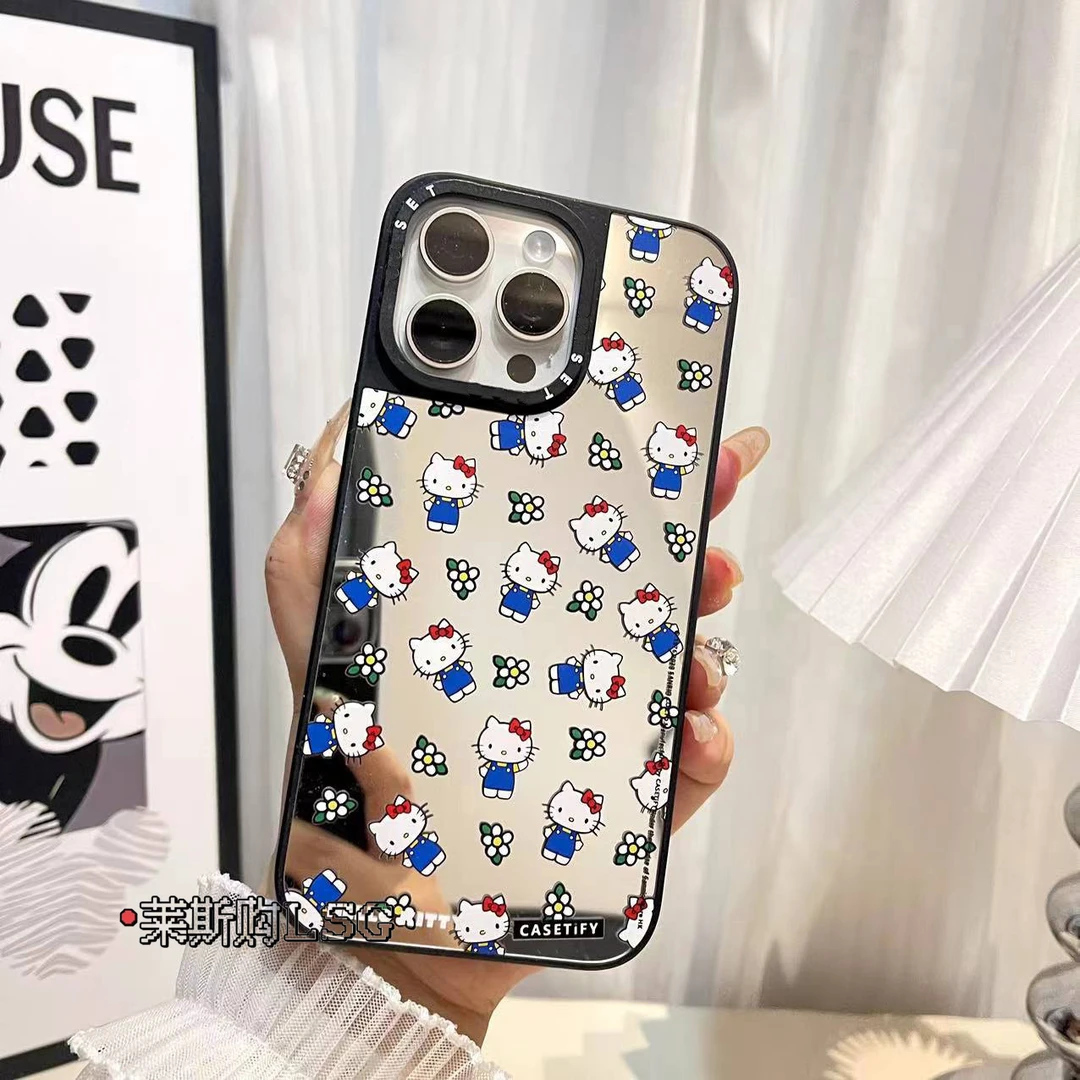 【kitty镜面】 iPhone14手机壳15保护套 ins壳防摔个性小众可爱