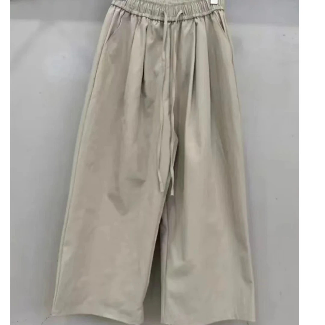 8071 新款高腰垂感直筒裤