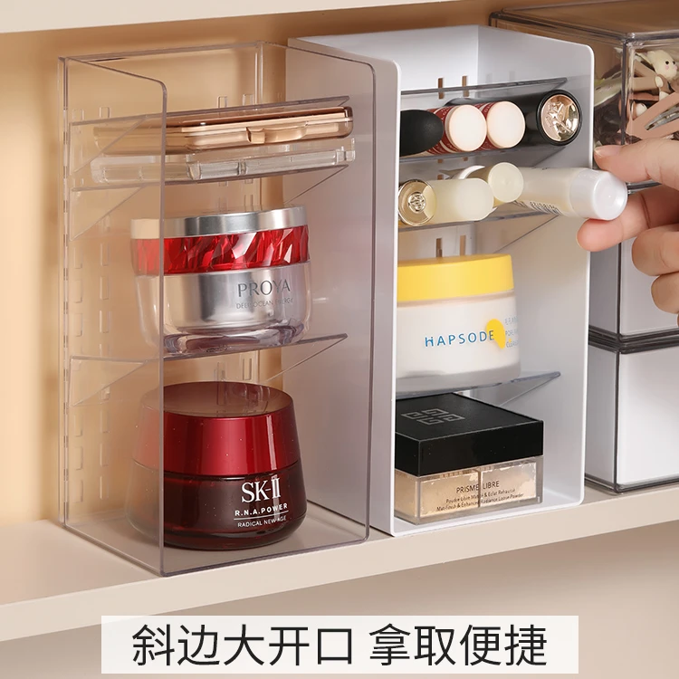 镜柜收纳盒家用化妆品亚克力置物架浴室卫生间口红梳妆台化妆刷